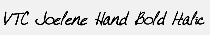 VTC Joelene Hand Bold Italic